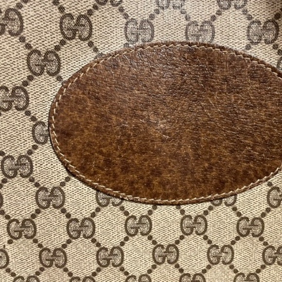 Vintage GUCCI Monogram Unisex Tote-bag, Circa 1980. - Picture 3 of 8